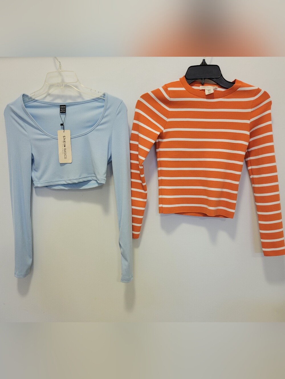 Shein & Happily GreyWomen's Long Sleeve Crop Top Bundle